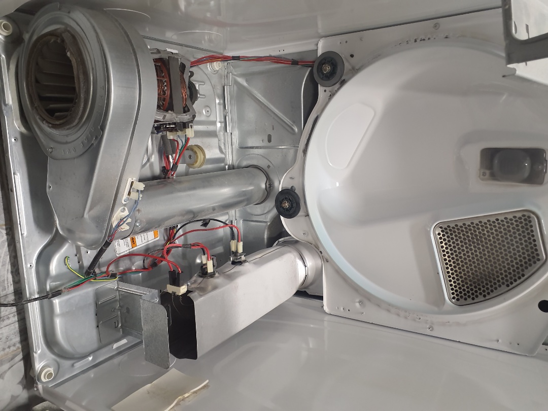 Performed maytag dryer heating element and vaccum out.