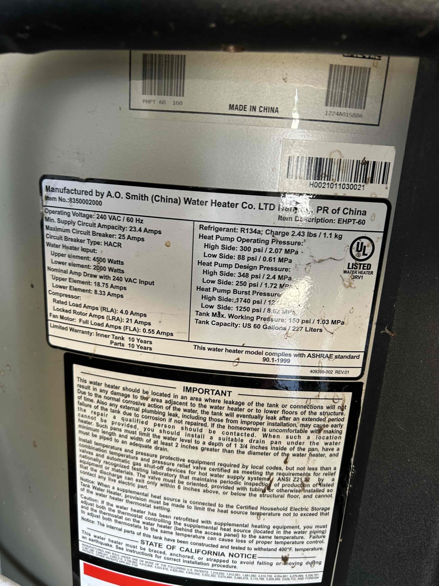 Performed Annual Pm on system. Filters looked brand new. Blew out drain as proactive measure. All voltages and amps within parameters. Pressures looked good, note outside temp was 68. 73 indoor return with 51.8 Supply. Also checked Hot water heater. Only pm was blow out filter. Complete, Scott K 