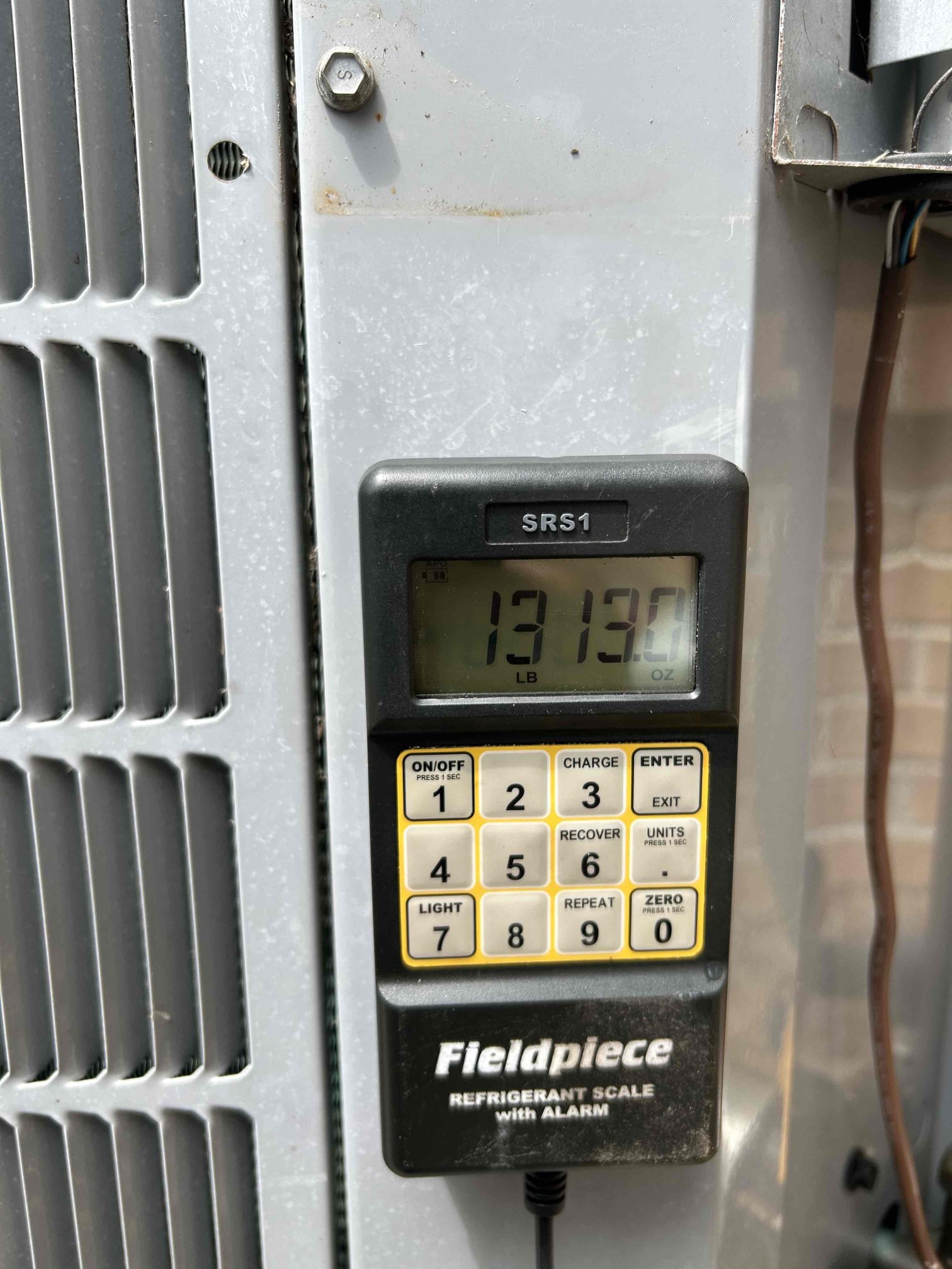 Large leak in evaporator coil. Not repairable. CONDENSING UNIT CARRIER UNIT 15 SEER