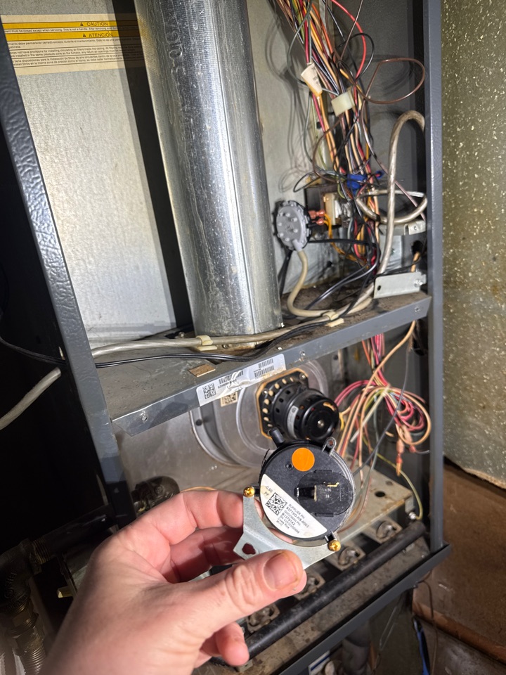 Emergency furnace repair Louisville. Thankful for our vast supply of parts we keep stocked on the truck, we were able to get this client back up and running when they needed it most 🙏🏼