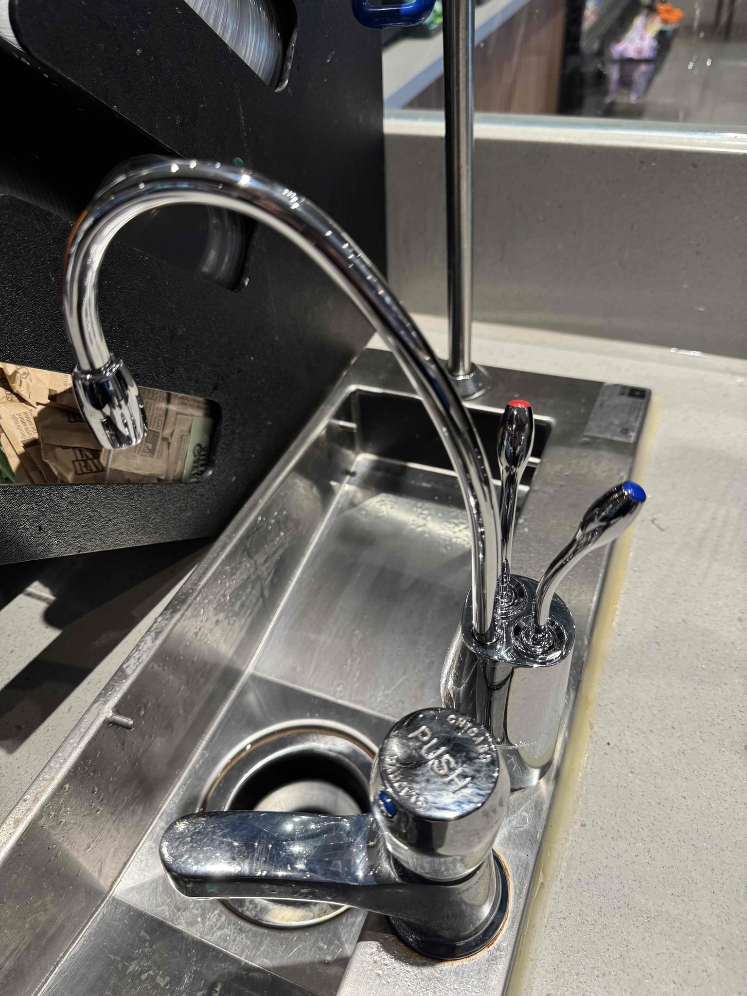 Upon arrival, I assessed the broken Marco faucet and proceeded to replace it with a new two-handle instant hot and cold faucet. The new faucet was sourced from our shop, and I signed for Nichole during the pickup. I installed a 1-12” supply line, ensuring a secure connection. Additionally, I used a 3/8 x 1/4 compression fitting to connect the supply line to the faucet. To complete the installation, I utilized some 1/4” copper line from an ice maker kit, which was a cost-effective solution. The job was completed efficiently, ensuring the faucet functions properly.