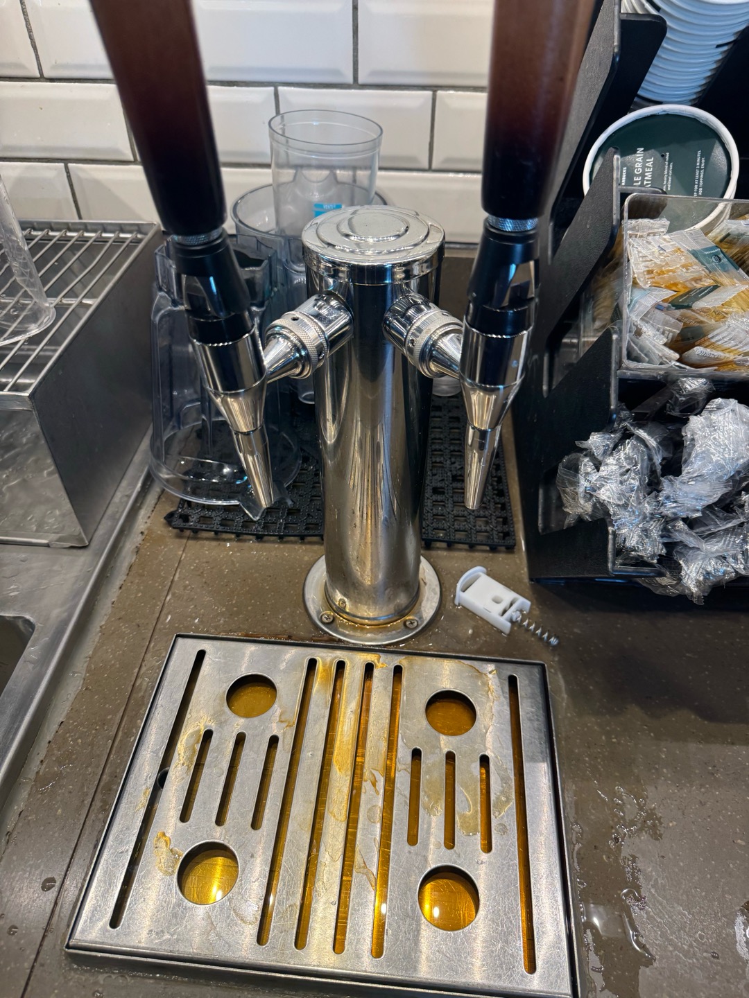 Upon receiving a request to address a cleaning concern for the nitro tap, I confirmed that it was not a plumbing issue. After discussing the matter with the shift supervisor, Rachel, it was decided that a specialized cleaning service was required. I coordinated with the company, icee, known for their expertise in nitro tap maintenance. They will be dispatched to perform the necessary cleaning, ensuring the equipment is properly maintained and functions optimally.