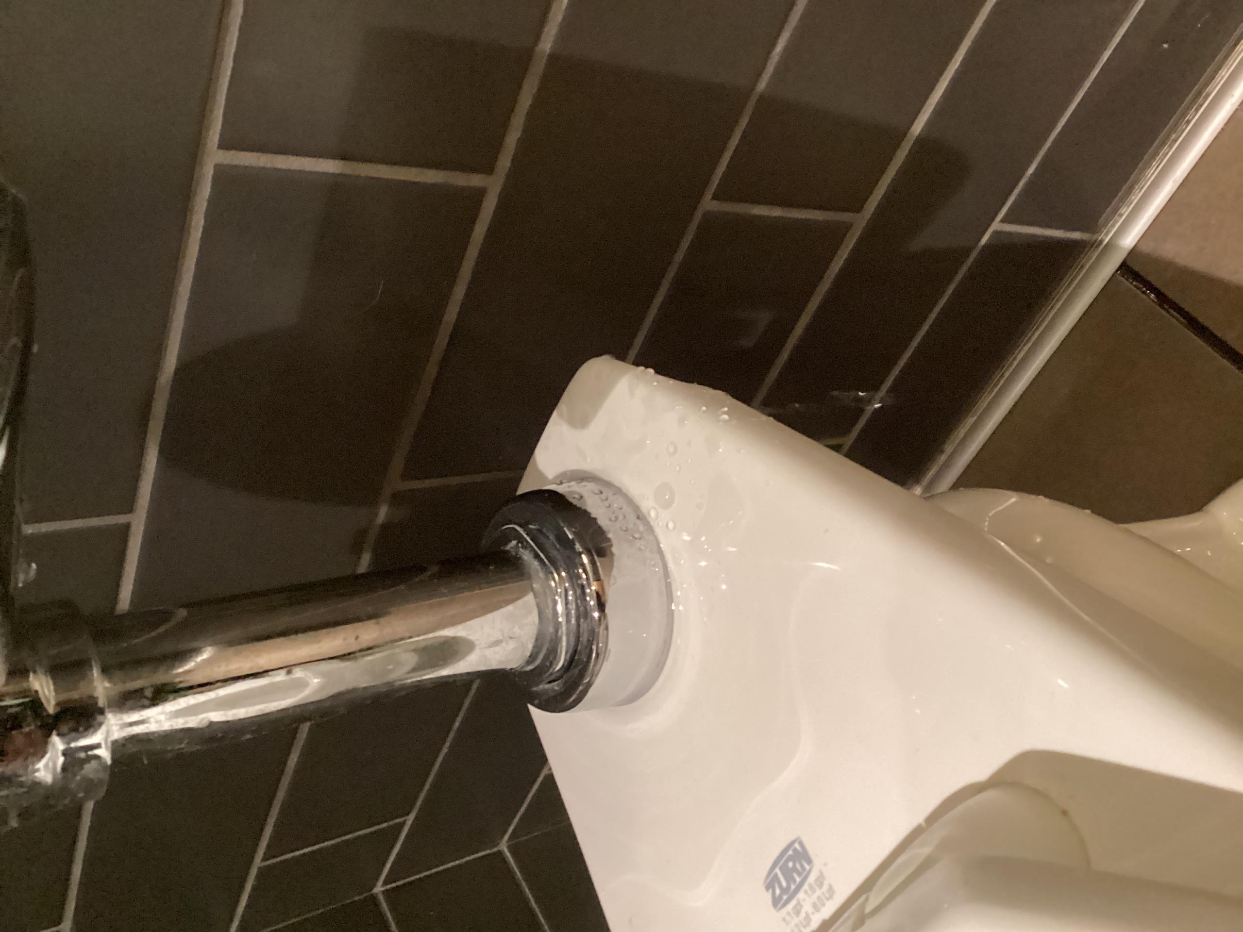 Upon inspection, the automatic flush handle was leaking, and the flush valve could not be salvaged. I replaced it with a manual flush lever to ensure proper functionality. Additionally, the toilet water contained debris, indicating a problem with the diaphragm. The old diaphragm was disintegrating, so I replaced it to restore cleanliness. The new Sloan ADA flush lever and A-41-A Sloan diaphragm were installed successfully. The flush valve is now operating correctly, and the toilet is free from debris.