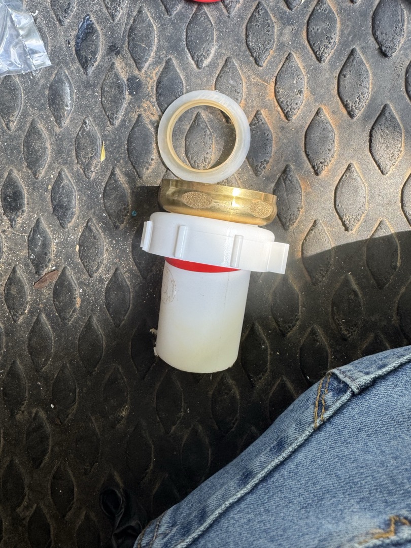 Upon inspection, I discovered the brass lock nut for the bar 2 strainer was missing, likely broken and dislodged. I removed the tailpiece and took out the plastic lock ring. After cleaning the area, I installed a new brass lock ring and a fresh plastic lock ring. The tailpiece was reset, and I tested the drain for functionality and leaks. Cheryl, the manager, was present during the process. Parts used included a 1-1/2” plastic lock ring and a basket strainer.