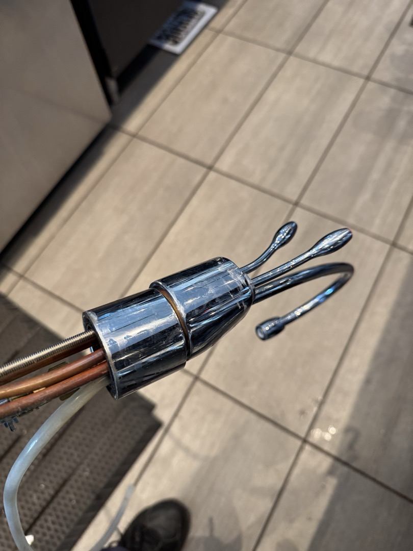 Last week, I addressed a customer's issue with an instant hot faucet that wasn't working. Upon inspection, I found that the water heater was leaking, so I replaced it. After resolving the leak, I reset the packing nut on the faucet, which restored its functionality. However, the faucet later showed signs of damage, necessitating a replacement. Since I didn't have a two-handle faucet in my van, I returned to the shop to get one and completed the replacement. Additionally, the manager asked if I could repair a rhino rinser, which was not functioning properly. I replaced the plunger washer on the rhino rinser, and it is now working correctly. The customer is very satisfied.
