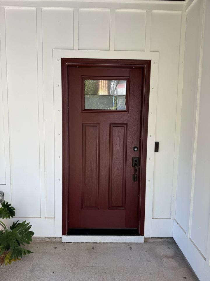 Installed 2 Single Entry Doors and 1 French Door