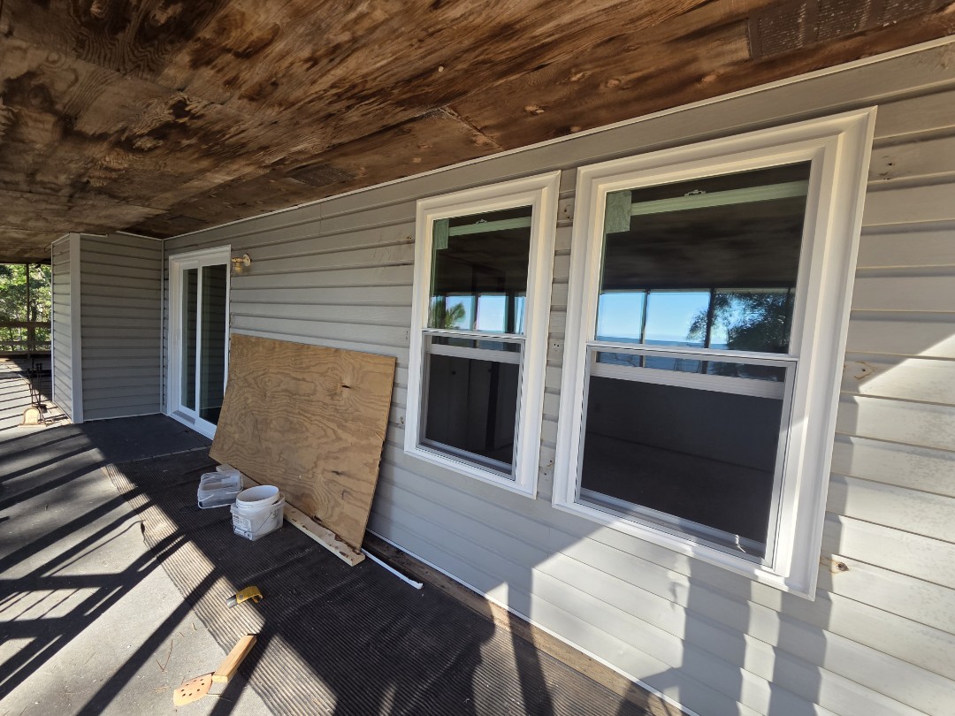 13 impact windows, 3 impact sliding  glass doors