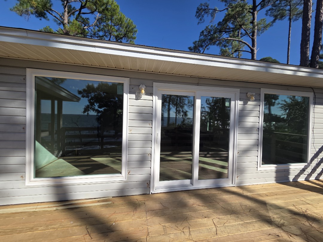 13 impact windows, 3 impact sliding  glass doors