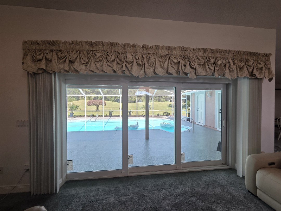 2 impact windows one triple, sliding glass door and 2 entry. Doors.