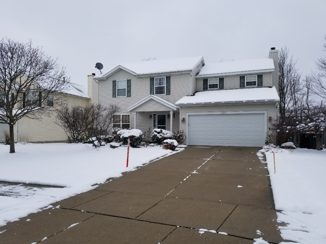 Grandville, MI - Meeting with a homeowner on some missing soffit Grandville, MI - Meeting with a homeowner on some missing soffit