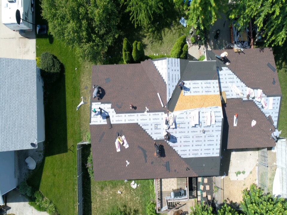 Holland, MI - Another Holland area roof installation. This GAF Roofing system will be water tight and backed by a Golden Pledge Warranty!! Holland, MI - Another Holland area roof installation. This GAF Roofing system will be water tight and backed by a Golden Pledge Warranty!!