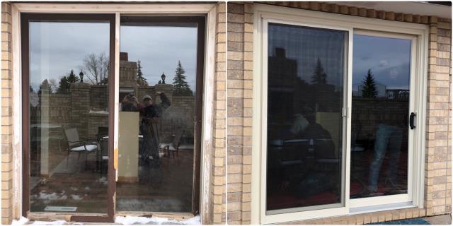 Wheatland, WY - Our professional installers replaced this old wood gliding door with a new Renewal by Andersen gliding door in Wheatland!
Wheatland, WY - Our professional installers replaced this old wood gliding door with a new Renewal by Andersen gliding door in Wheatland!