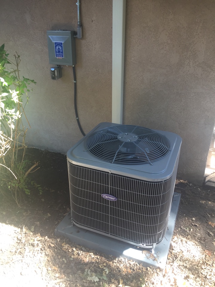 Walnut Creek, CA - We at Albert Nahman Plumbing and Heating (AND Cooling) are happy to announce yet another successful installation of a Carrier AC unit that has passed the city inspection. Now this unit can officially provide the cool temperatures needed in delivering a crisp atmosphere to this Walnut Creek home via the forced air furnace and ducting that we also just installed. Call for a free estimate to upgrade your standard of living today! Walnut Creek, CA - We at Albert Nahman Plumbing and Heating (AND Cooling) are happy to announce yet another successful installation of a Carrier AC unit that has passed the city inspection. Now this unit can officially provide the cool temperatures needed in delivering a crisp atmosphere to this Walnut Creek home via the forced air furnace and ducting that we also just installed. Call for a free estimate to upgrade your standard of living today!