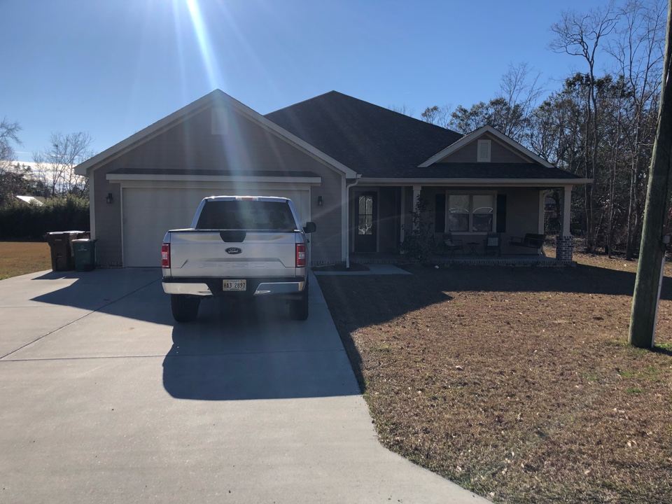 Long Beach, MS - This cute one story home had roof damage from hurricane Zeta. B&M Roofing replace their old three tab shingles with GAF timberline HDZ architectural shingles in Weatherwood. Long Beach, MS - This cute one story home had roof damage from hurricane Zeta. B&M Roofing replace their old three tab shingles with GAF timberline HDZ architectural shingles in Weatherwood.