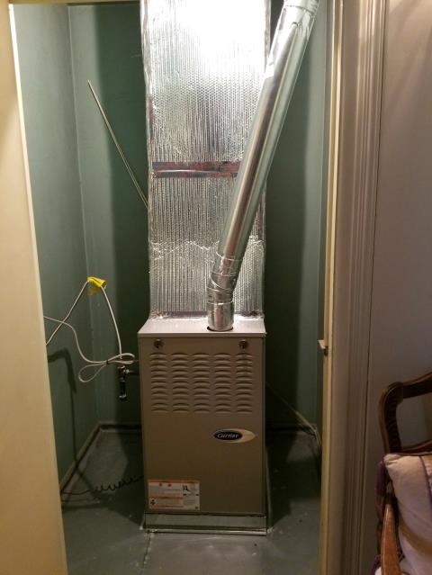 Replaced a gas Furnace in the city of Palos Verdez Peninsula, CA.