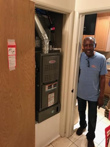 Replaced the condenser, coil, and the furnace in the Satisfied Lacy home located in the city of Gardena, CA.