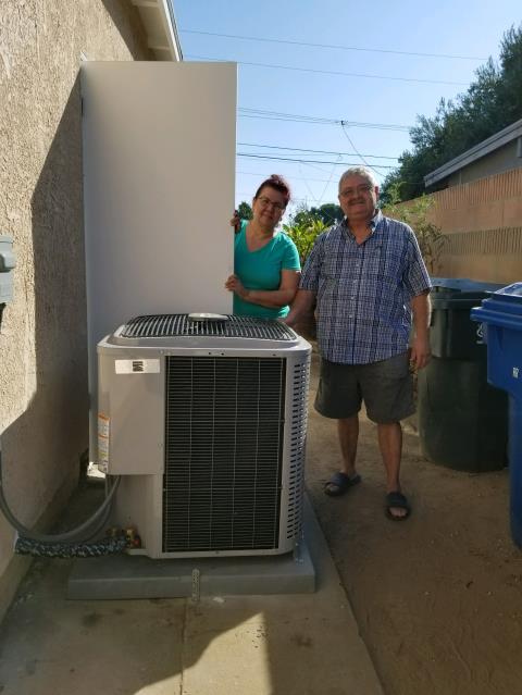 Replaced the condenser, coil, and furnace in the Satisfied Corral home located in the city of La Puente, CA.