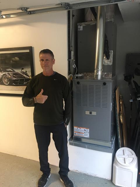 Replaced a gas furnace in the Satisfied home of the Sommersteins located in the city of Palos Verdes Peninsula, CA.