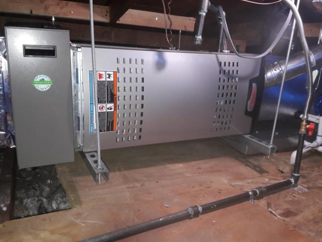 Replaced a furnace in the attic, along with all the duct work in the city of Torrance, CA.