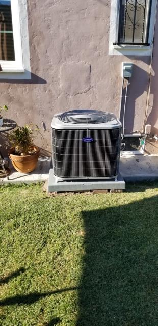 We replaced a condenser, coil, and furnace in the city of Huntington Park, CA.