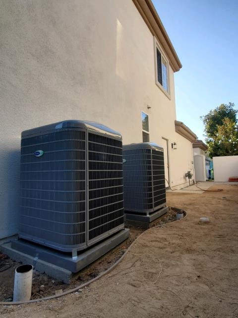 Replaced, and relocated 2 condensers, 2 coils, and a gas furnace in the city of Irvine, CA