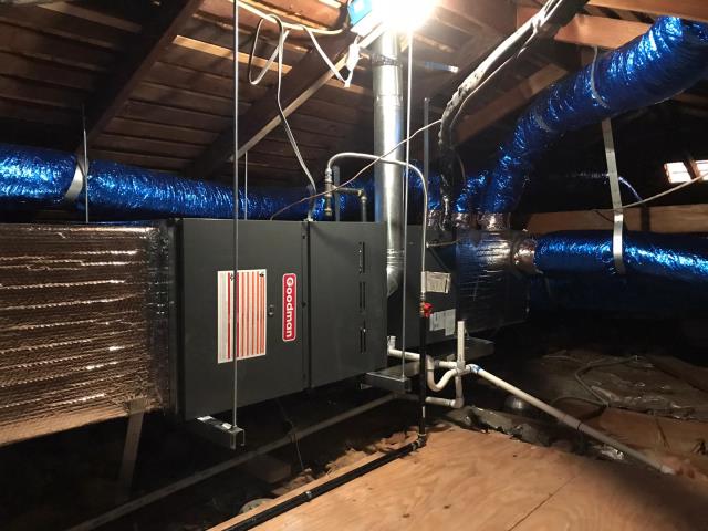 Installed a new condenser, coil, and furnace, along with the ducts in the city of San Marino.