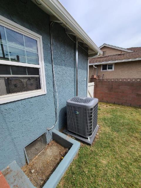 Replaced a condenser, and coil. Installed a new gas furnace, also installed a new 100 amp panel in the city of Bellflower, CA.