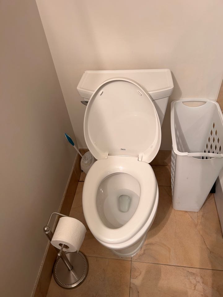 Oakbrook Terrace, IL - Pulled & reset American Standard toilet. Oakbrook Terrace, IL - Pulled & reset American Standard toilet.