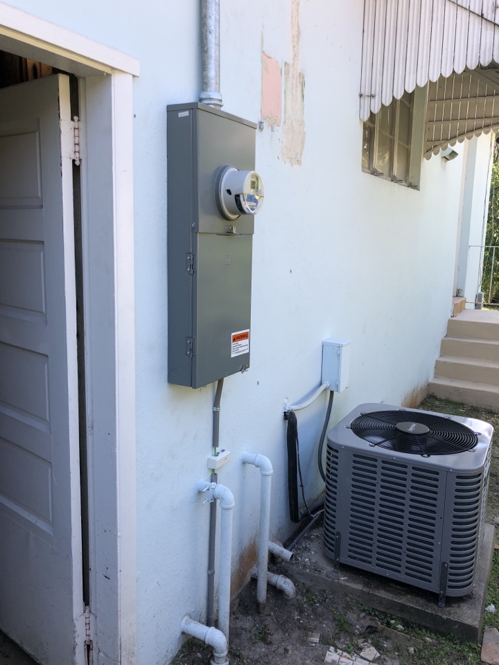 Installed new electrical panel  