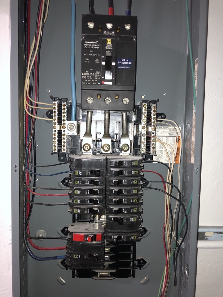 Installing new electrical panel emergency panel replacement 