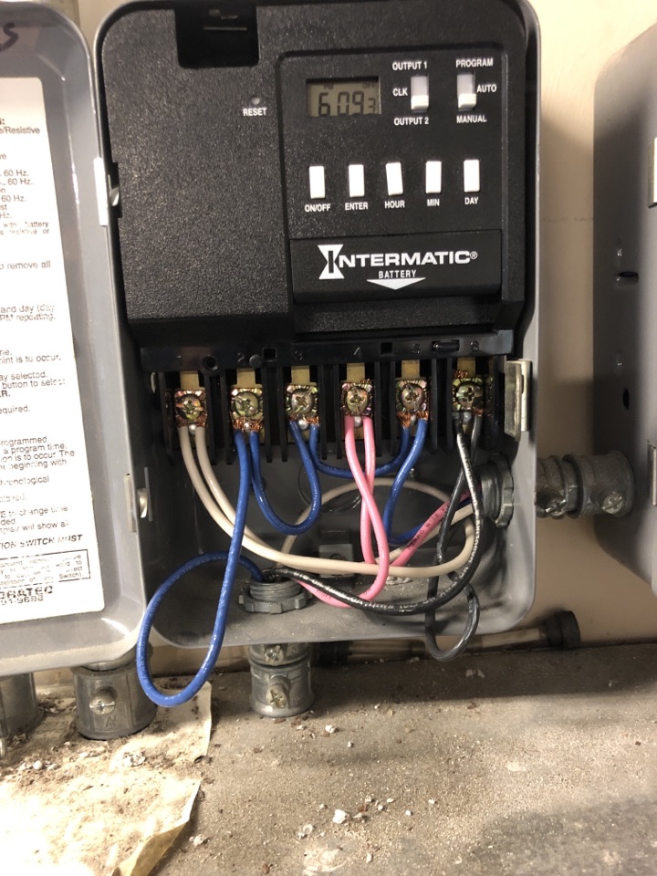 Plantation, FL - Installed new lighting timer for hall lighting Plantation, FL - Installed new lighting timer for hall lighting