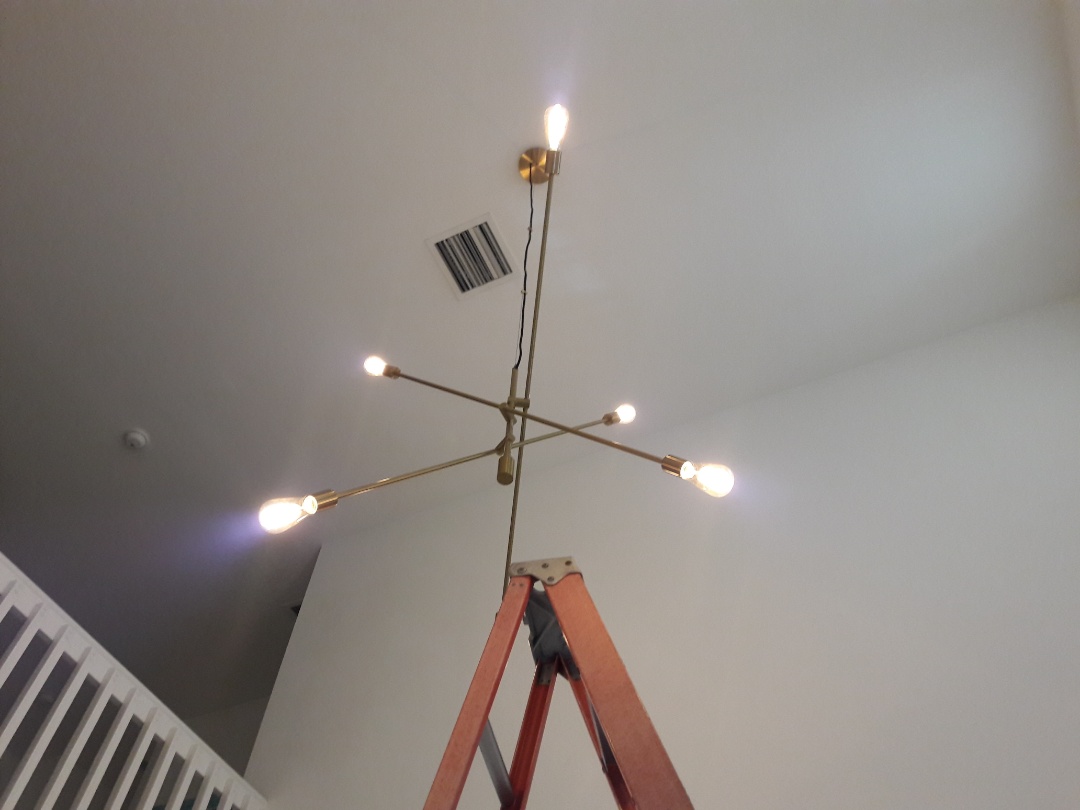 Medley, FL - Installing new chandelier lamp fixture.
Doral,Fl Medley, FL - Installing new chandelier lamp fixture.
Doral,Fl