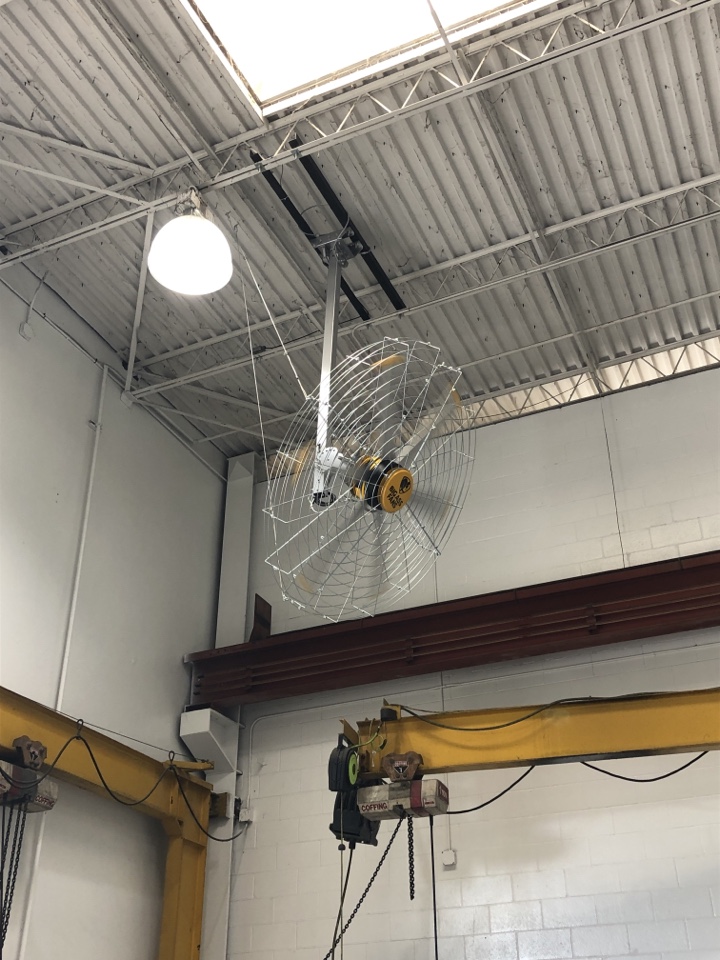 Installing new big ass fans Installing new big ass fans