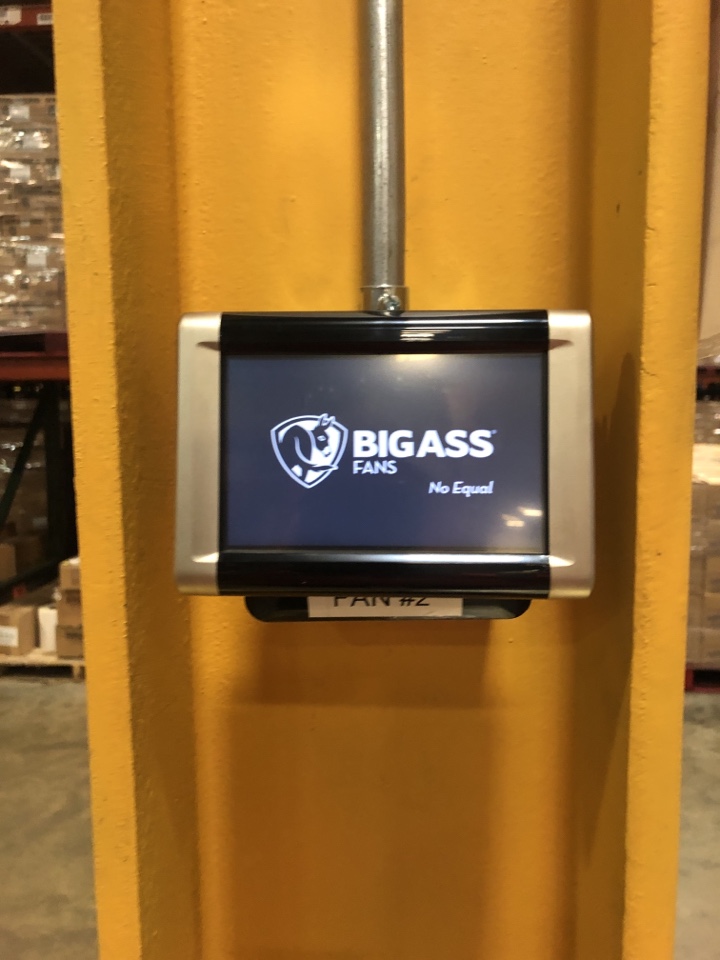 Finish installation for BigAssFan