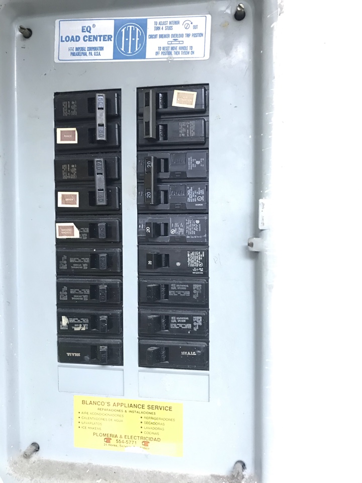 Changed two panel breakers. Changed two panel breakers.