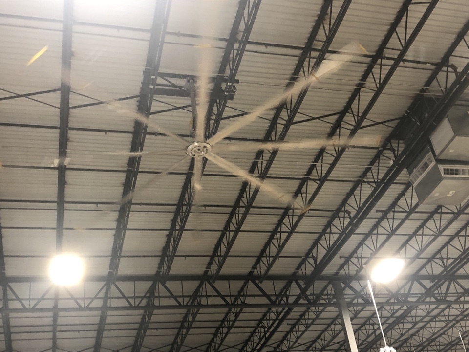 Installed new big ass fan Installed new big ass fan