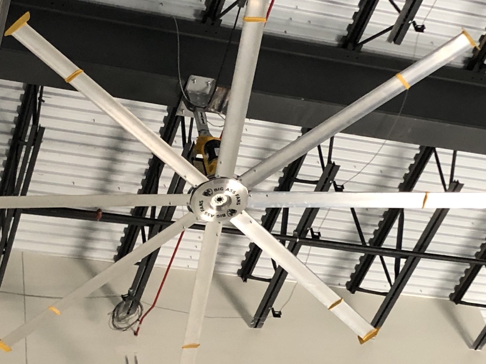 Installing new big ass fan Installing new big ass fan
