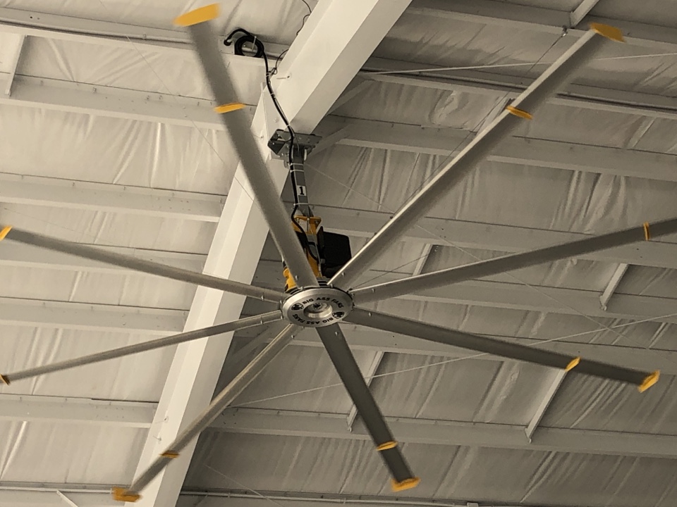 Installing new big ass fans Installing new big ass fans