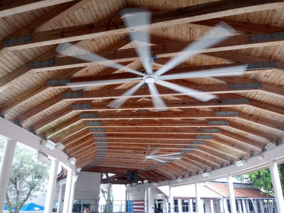 Miami, FL - Installing new big ass fan Miami, FL - Installing new big ass fan