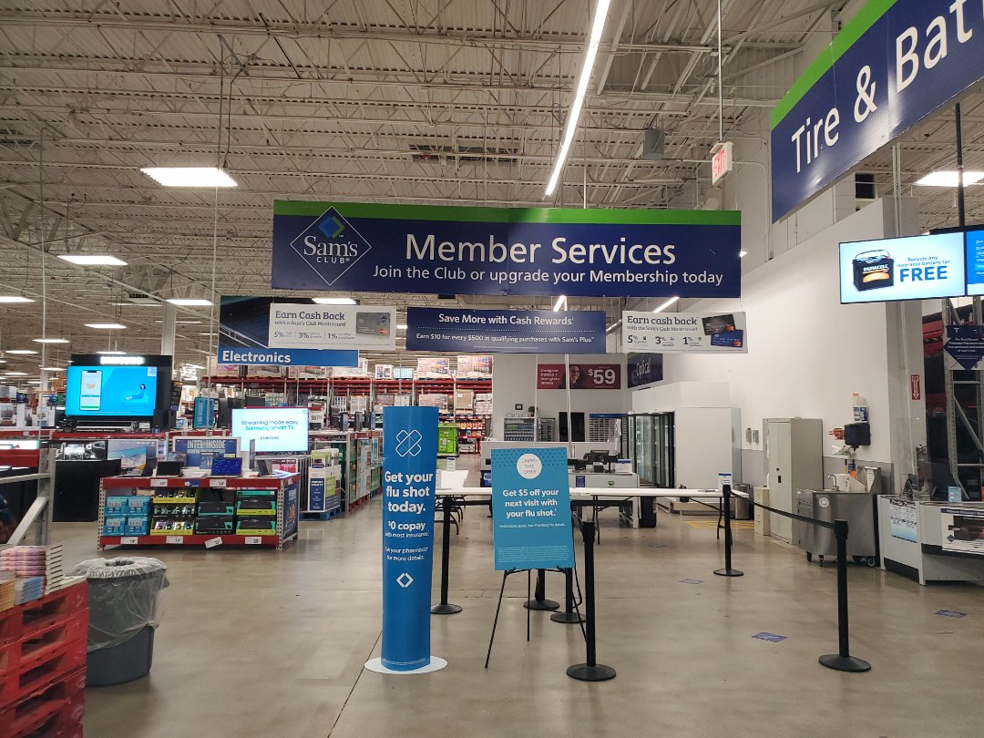 Moved member services sign about 60ft. Moved member services sign about 60ft.