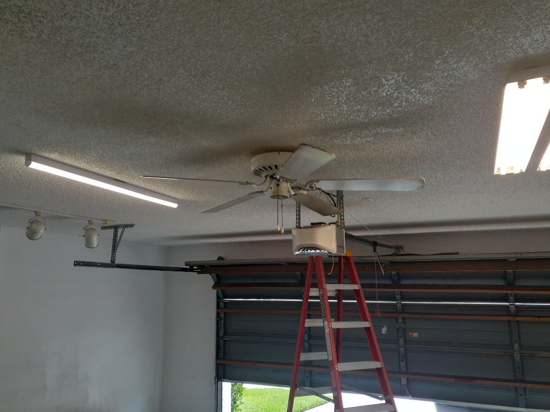 Removed none working florescent light fixture in garage with LED fixture.
Pembroke Pines Fl