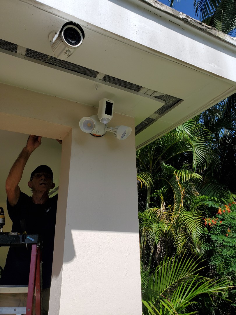 Miami Springs, FL - Installed ring camera flood light Miami Springs, FL - Installed ring camera flood light