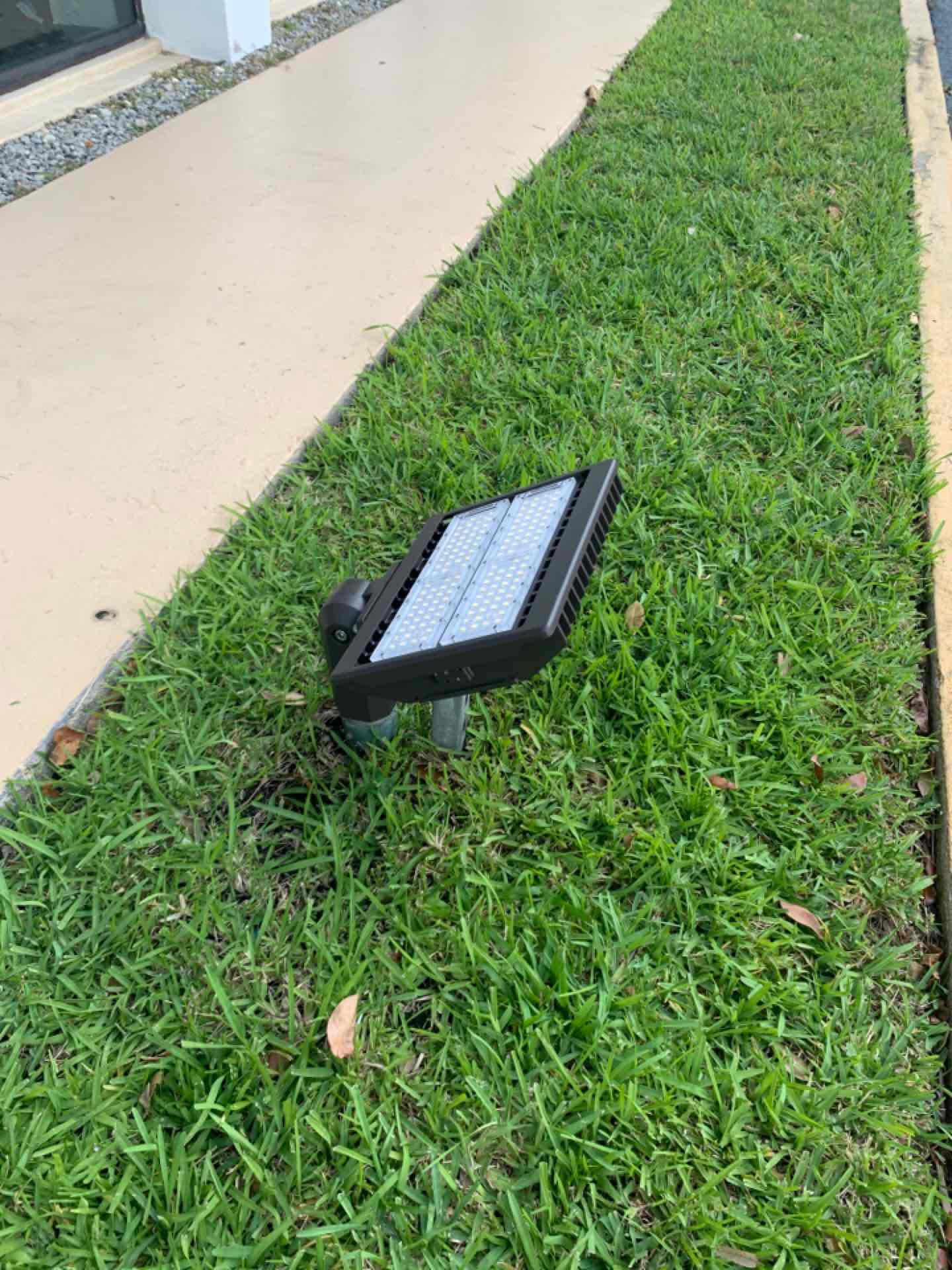Fort Lauderdale, FL - Installing new floodlight. Fort Lauderdale, FL - Installing new floodlight.