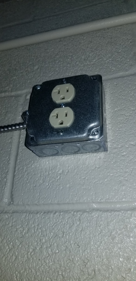 Pembroke Pines, FL - Installed 3 new duplex receptacles for routers in customs and patrol in pembroke pines, Fl Pembroke Pines, FL - Installed 3 new duplex receptacles for routers in customs and patrol in pembroke pines, Fl