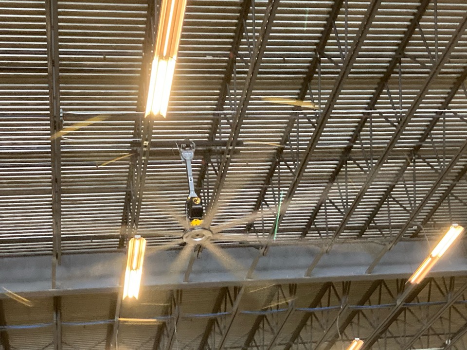 Installed new big ass fans Installed new big ass fans