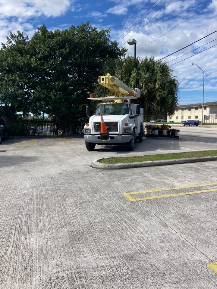 Installing née parking lot lights Installing née parking lot lights