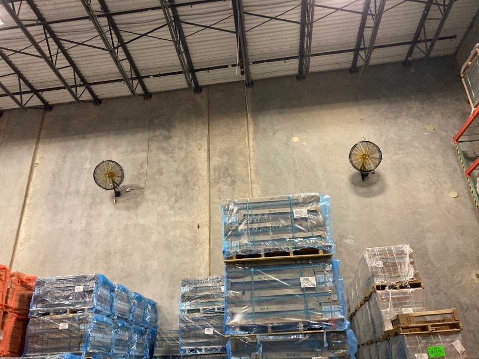 Installing new big ass fans Installing new big ass fans