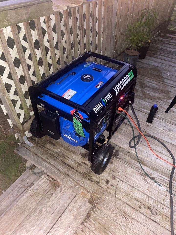Restored power to house after hurricane using customers generator Restored power to house after hurricane using customers generator