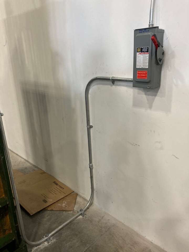 Opa-locka, FL - Installing new power for 480 volt compactor Opa-locka, FL - Installing new power for 480 volt compactor
