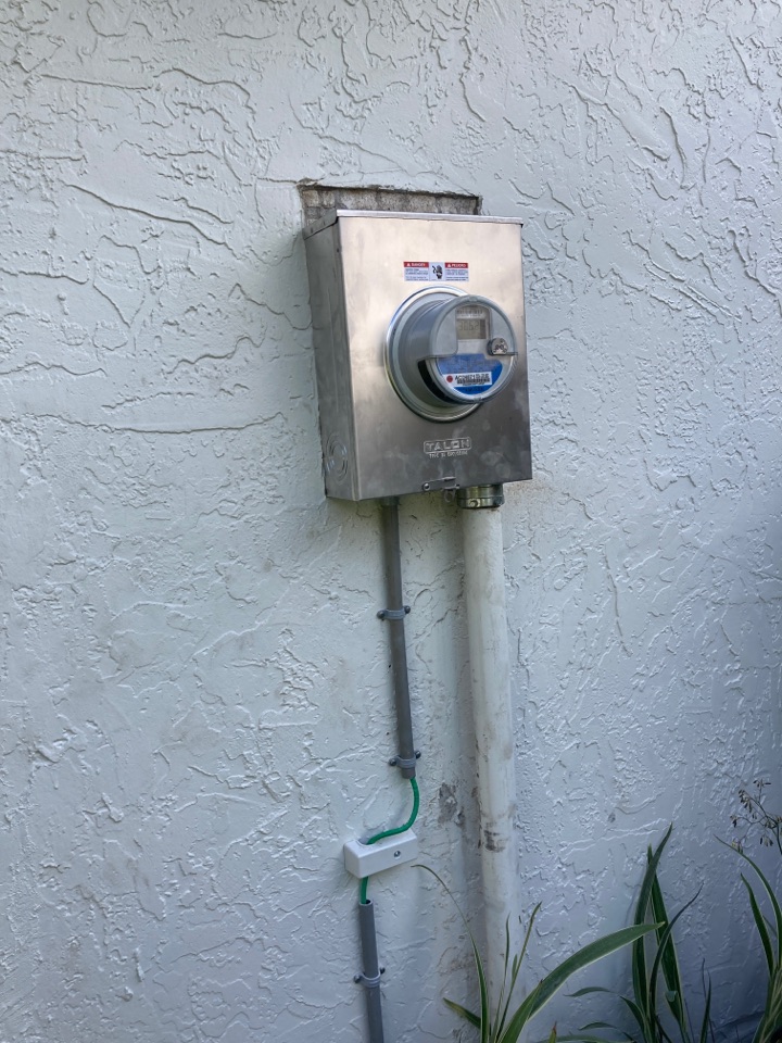 Installed new meter can 